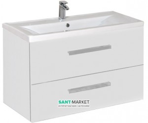 Тумба под раковину Gorenje Amador F 80.82 подвесная 80х45.5х50 белый глянец 792835