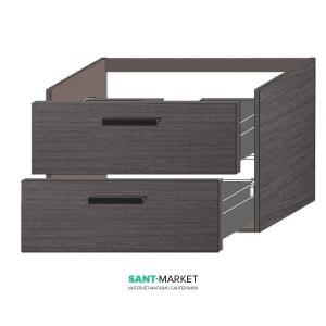 Тумба под раковину Gorenje Amador F 80.82 подвесная 80х45 5х50 дуб серебряный 792847