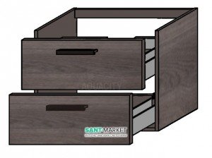 Тумба під раковину Gorenje Amador F 60.82 підвісна 60х45.5х50 тик 792840