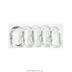 BISK кільце для шторки у ванній 12 штук 97200