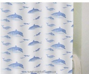 BISK Дельфін шторка для ванни 06910