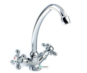 Змішувач для кухні Rubineta Rubin двухвентильний ретростиль R8J006