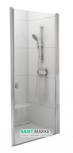 Душевая дверь в нишу Ravak Chrome CSD1 стеклянная распашная 90х195 0QV70U00Z1