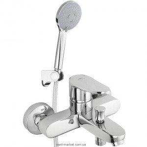 Смеситель однорычажный для ванны с душем Rubineta коллекция Static хром A10A08