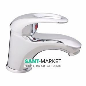 Змішувач для раковини одноважеля Rubineta колекція Turbo хром Т80004