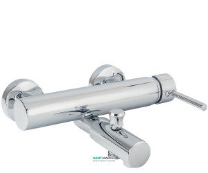 Смеситель для ванны однорычажный с коротким изливом Rubineta коллекция Ultra хром U10008