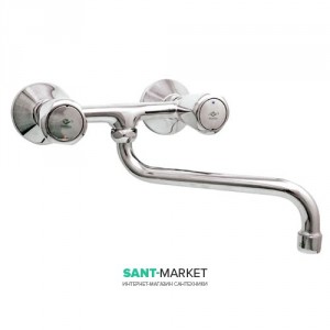 Смеситель для кухни Mofem Trigo двухвентильный настенный ретростиль 142-0005-33