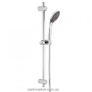 Душовий гарнітур зі штангою Grohe колекція Vitalio Joy хром / чорний 27326000