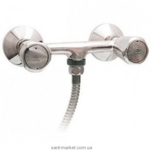 Смеситель для душа настенный двухвентильны Mofem коллекция Trigo с душевым набором хром 143-0014-42