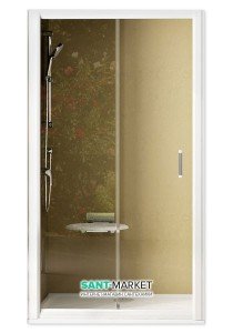 Душові двері в нішу Ravak Rapier NRDP2 скляна розсувна 110х190 0NND010LZ1