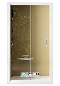 Душові двері в нішу Ravak Rapier NRDP2 скляна розсувна 110х190 0NND010LZG