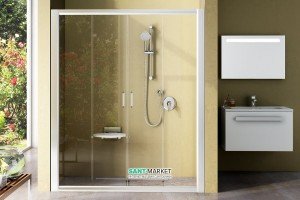 Душевая дверь в нишу RAVAK Rapier NRDP4 стеклянная раздвижная 120х190 0ONG0100ZG