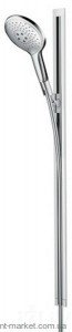 Душевой гарнитур со штангой Hansgrohe коллекция Raindance Select S хром 26626000