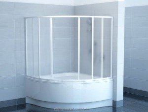 Ravak Штора д/ванны VDKP 4 РОСА 150 Перл пласт. 4DAPJ10011