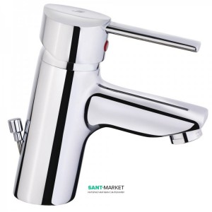 Змішувач для раковини одноважеля з донним клапаном Teka колекція Ares хром 23.342.02.10