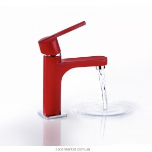 Змішувач для раковини одноважеля Teka колекція Aura червоний 50.342.02.1R