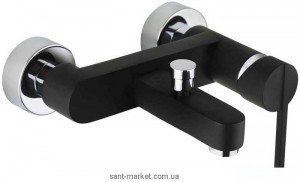 Смеситель однорычажный для ванны с коротким изливом Teka коллекция Аura черный 50.121.02.0N