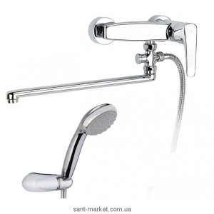 Смеситель однорычажный с длинным изливом и душем Teka коллекция MB2 хром 40.1222.02