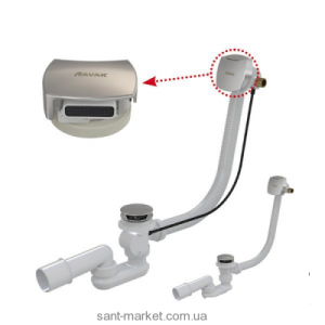 Ravak Сифон д / ванни CLICK CLACK NEW заповнення переливом X01440