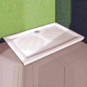 Душевой поддон искусственный мрамор прямоугольный Ravak Gigant Pro 120х90х3 белый XA03G701010