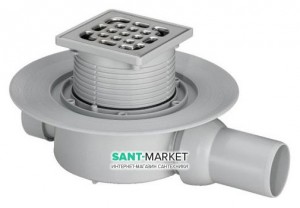 Сливной трап для душа Viega Advantix мокрый затвор боковый выпуск  150х150 557140