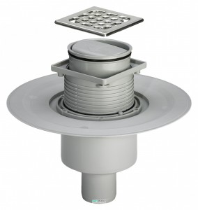 Сливной трап для душа Viega Advantix сухой затвор прямой выпуск 100x100 617271