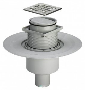 Сливной трап для душа Viega Advantix сухой затвор прямой выпуск 100x100 617271