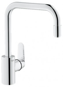 Смеситель для кухни с выдвижной лейкой GROHE Eurodisc Cosmopolitan однорычажный 31122002