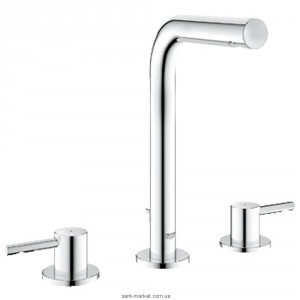 Змішувач для раковини Двохважеля з донним клапаном високий прихований Grohe Essence хром 20299000