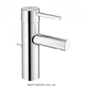 Змішувач для раковини одноважеля з донним клапаном Grohe колекція Essence матовий хром 3289800E