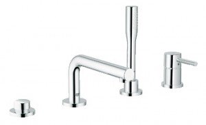 Смеситель однорычажный на борт ванны с душем Grohe коллекция Essence хром 19578000