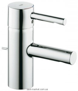 Змішувач для раковини одноважеля з донним клапаном Grohe колекція Essence хром 3356200E