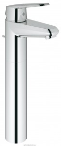 Смеситель для раковины однорычажный с донным клапаном высокий Grohe Eurodisc Cosmopolitan хром 23055002