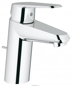 Смеситель для раковины однорычажный с донным клапаном Grohe Eurodisc Cosmopolitan хром 33190002