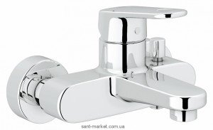 Смеситель однорычажный для ванны с коротким изливом Grohe коллекция Europlus хром 33553002