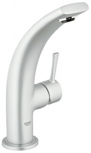 Змішувач для раковини одноважеля з донним клапаном Grohe колекція Ondus матовий хром 32125BS0