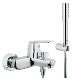 Смеситель однорычажный для ванны с душем Grohe коллекция Eurosmart Cosmopolitan хром 32832000