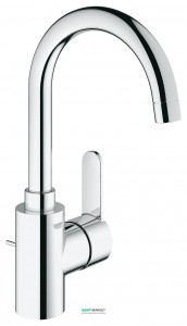 Смеситель для раковины однорычажный высокий Grohe коллекция Eurostyle Cosmopolitan хром 23043002