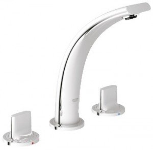 Змішувач для раковини двухвентильний з донним клапаном прихований Grohe Ondus матовий хром 20178BS0