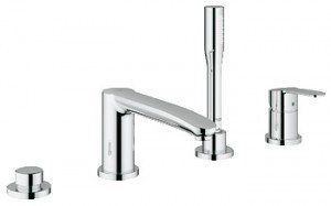 Смеситель однорычажный на борт ванны с душем Grohe коллекция Eurostyle Cosmopolitan хром 23048002