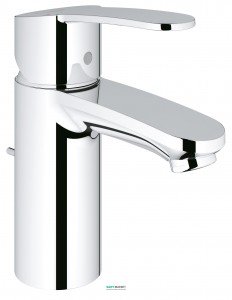 Смеситель для раковины однорычажный с донным клапаном Grohe Eurostyle Cosmopolitan хром 3355220E