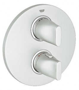 Змішувач з термостатом прихований (вбудований) Grohe колекція Ondus титан 19442BS0