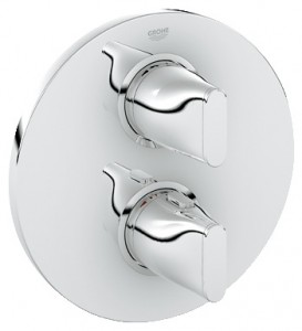 Змішувач з термостатом прихований (вбудований) Grohe колекція Ondus хром 19442000