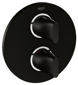 Смеситель с термостатом скрытый (встраиваемый) Grohe коллекция Ondus черный 19443KS0