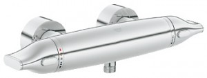 Змішувач для душу настінний двухвентильний з термостатом Grohe колекція Ondus хром 34258000