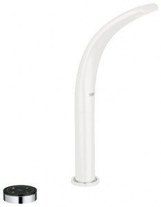Змішувач для раковини електронний сенсорний з донним клапаном високий Grohe Ondus білий 36044LS0