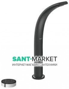 Змішувач для раковини електронний сенсорний з донним клапаном високий Grohe Ondus чорний 36083KS0