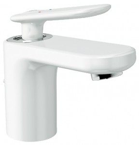 Змішувач для раковини одноважеля з донним клапаном Grohe колекція Veris білий 32183LS0