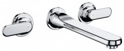 Смеситель для раковины двухрычажный настенный скрытый Grohe коллекция Veris хром 20195000