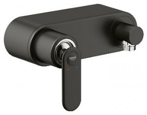 Смеситель для душа настенный однорычажный Grohe коллекция Veris черный 32197KS0